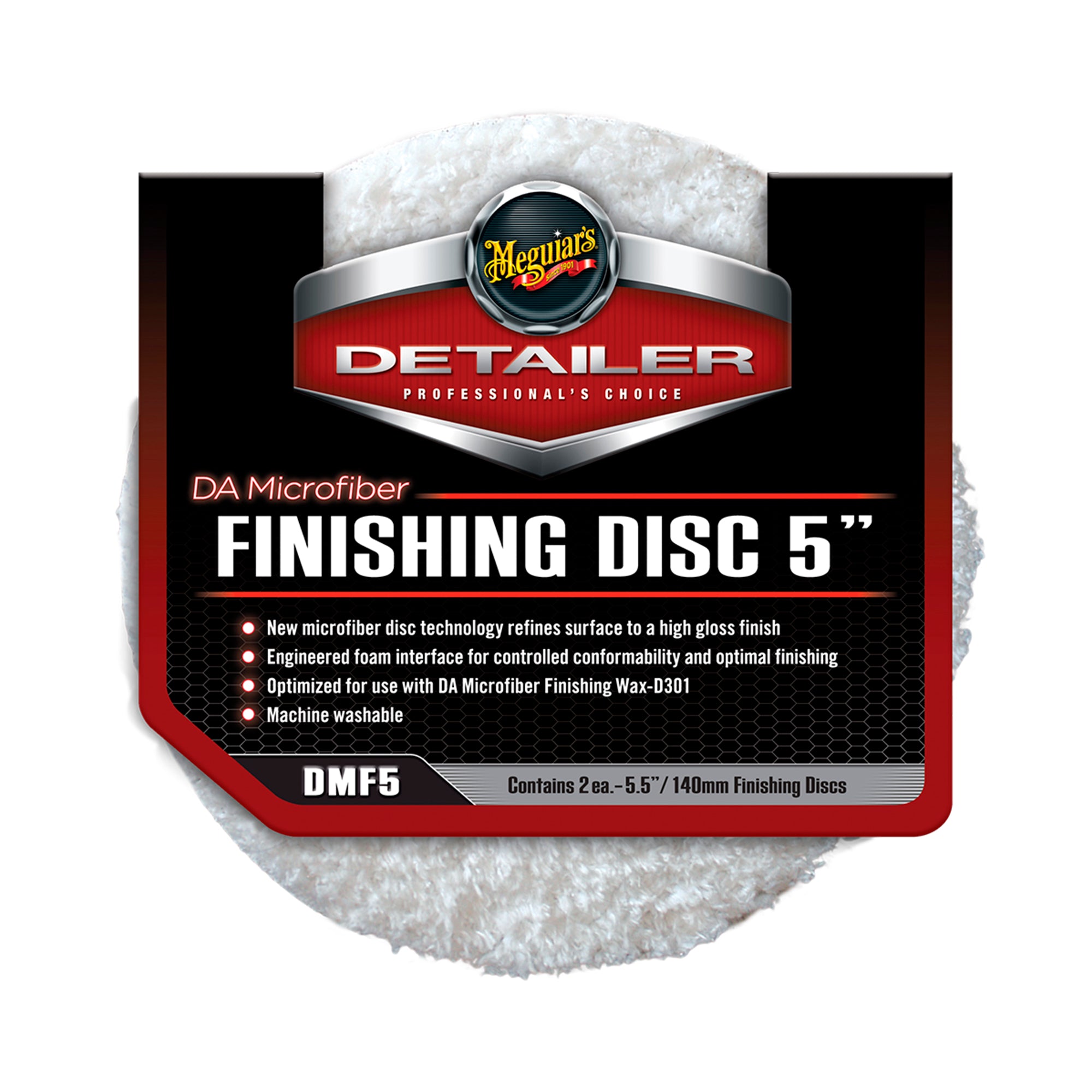 DA MICROFIBRE FINISHING DISC 5" - PACK 2 UDS.