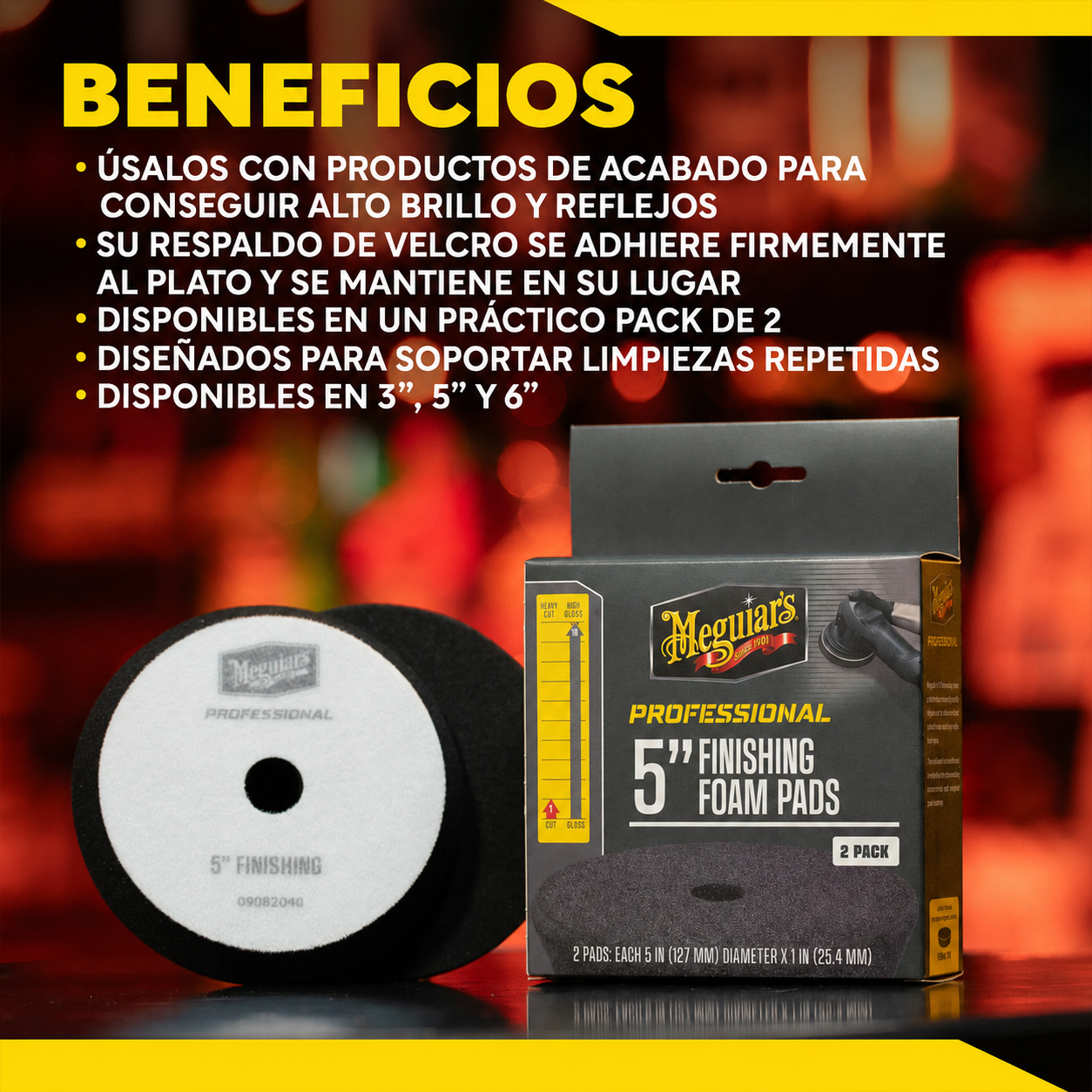 PROFESSIONAL 5" PAD DE ACABADO - Pack 2ud