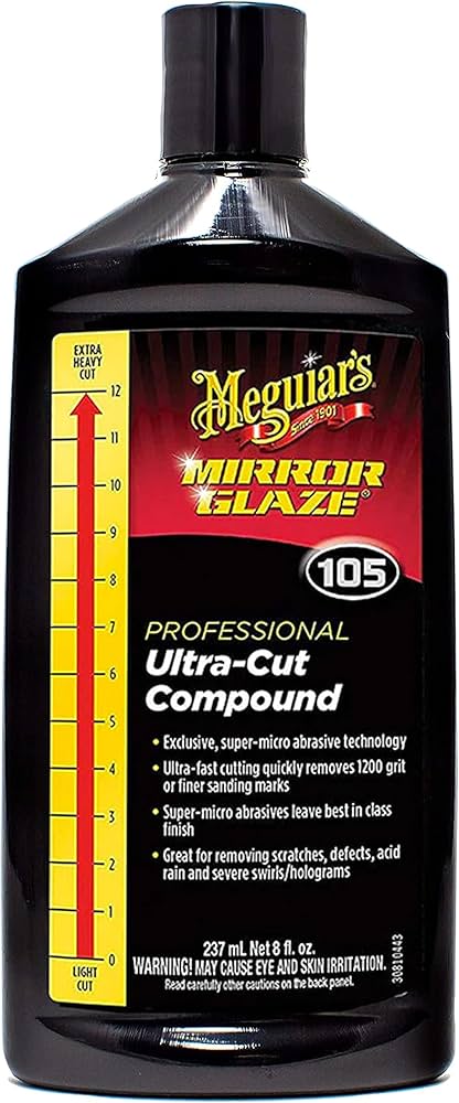 MEGUIAR'S 105 ULTRA CUT COMPOUND 8 OZ