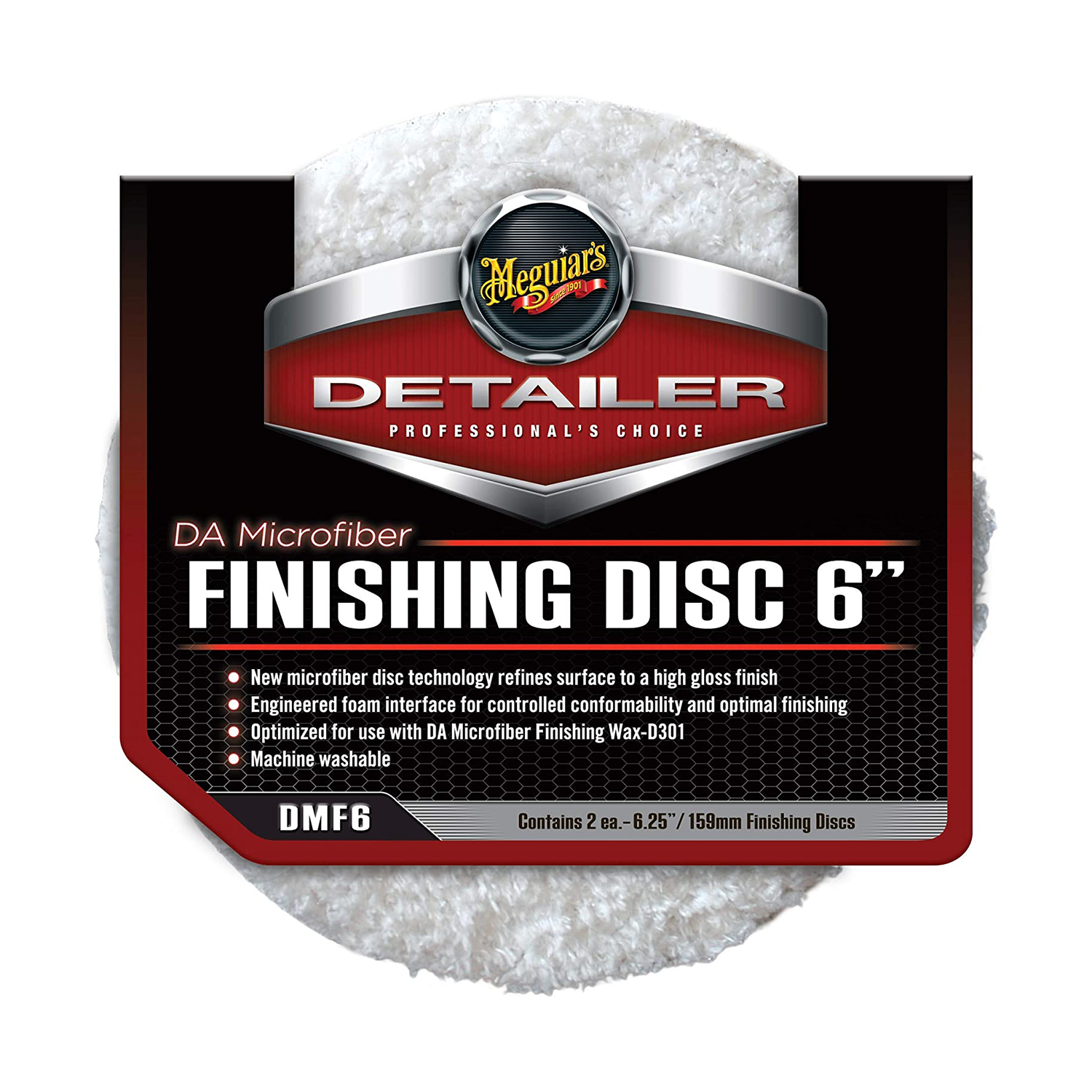 DA MICROFIBRE FINISHING DISC 6" - PACK 2 UDS.
