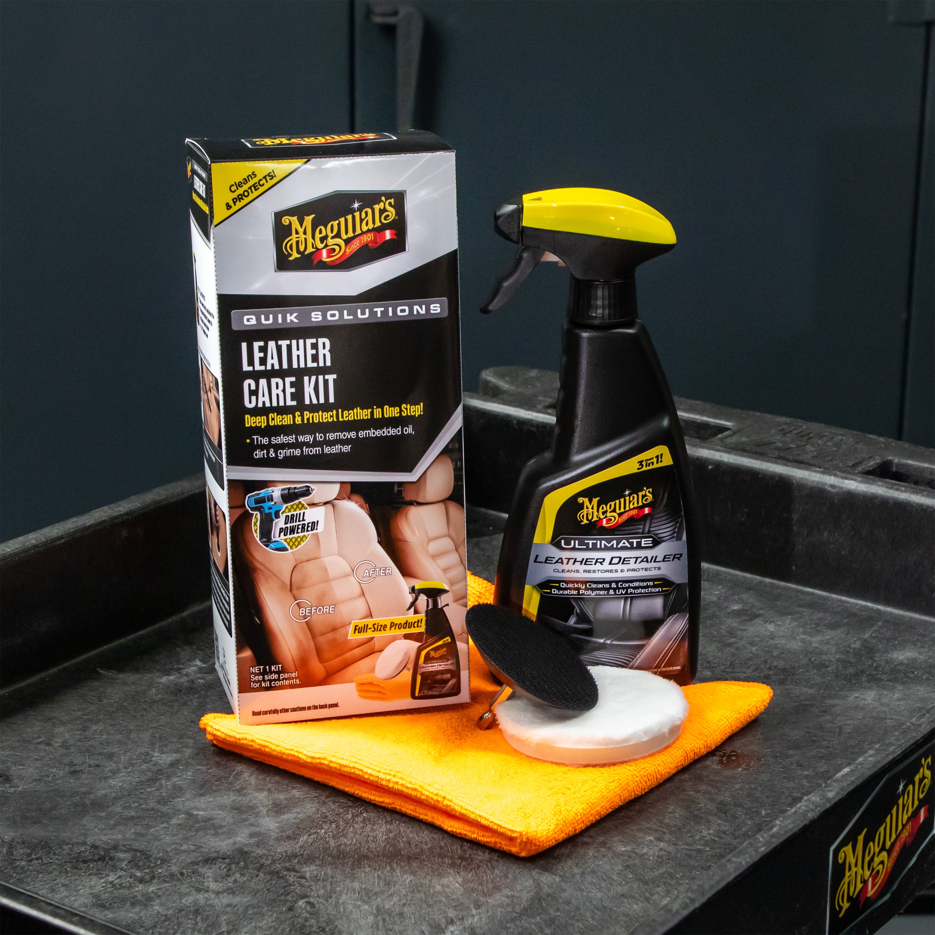 MEGUIAR'S QUIK SOLUTIONS LEATHER CARE